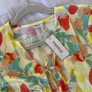 3 PC Montce Helena Floral Bikini Set x Cardigan Cover Up